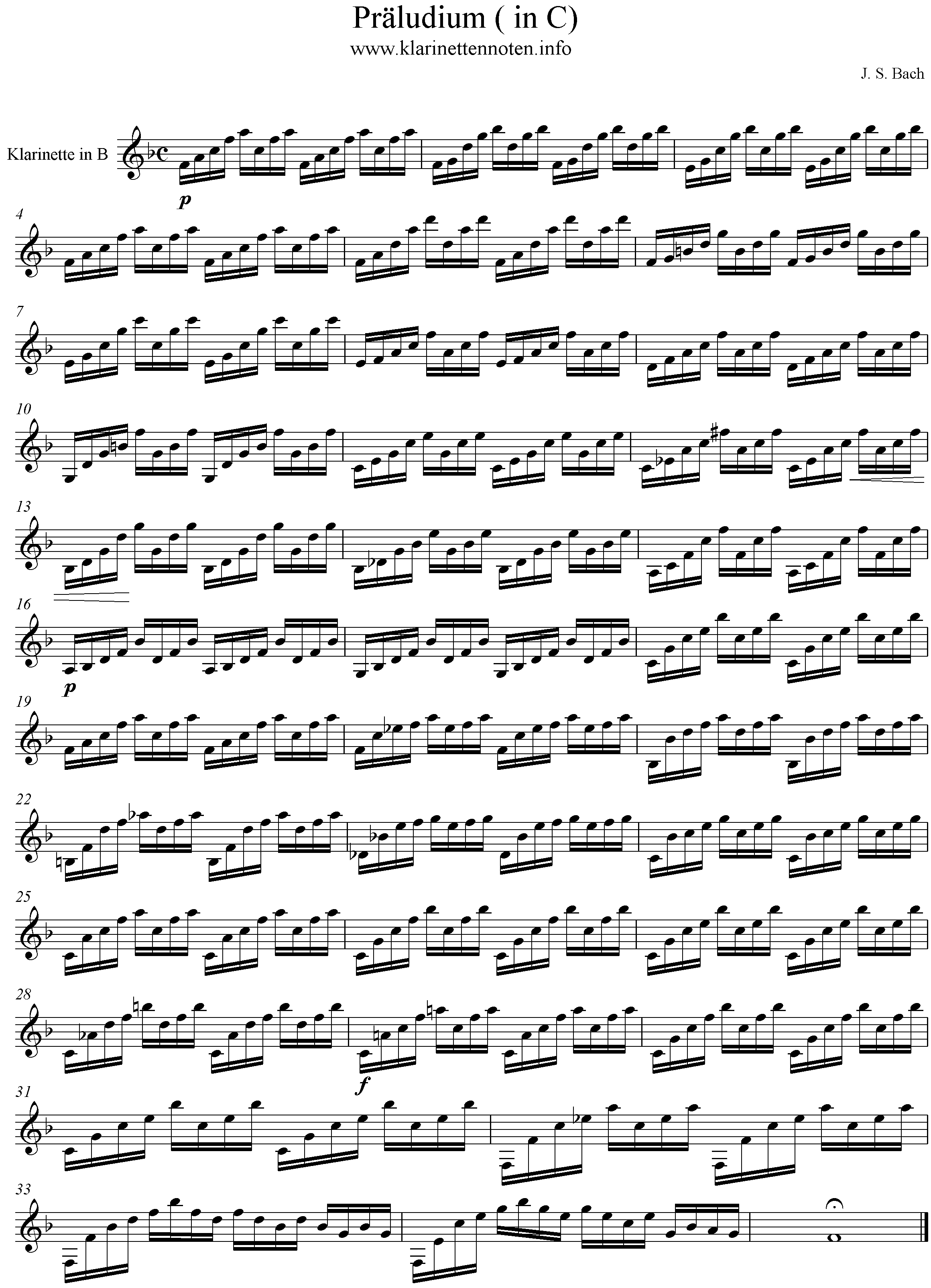 Präludium in C, J. S. Bach